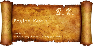 Bogits Kevin névjegykártya